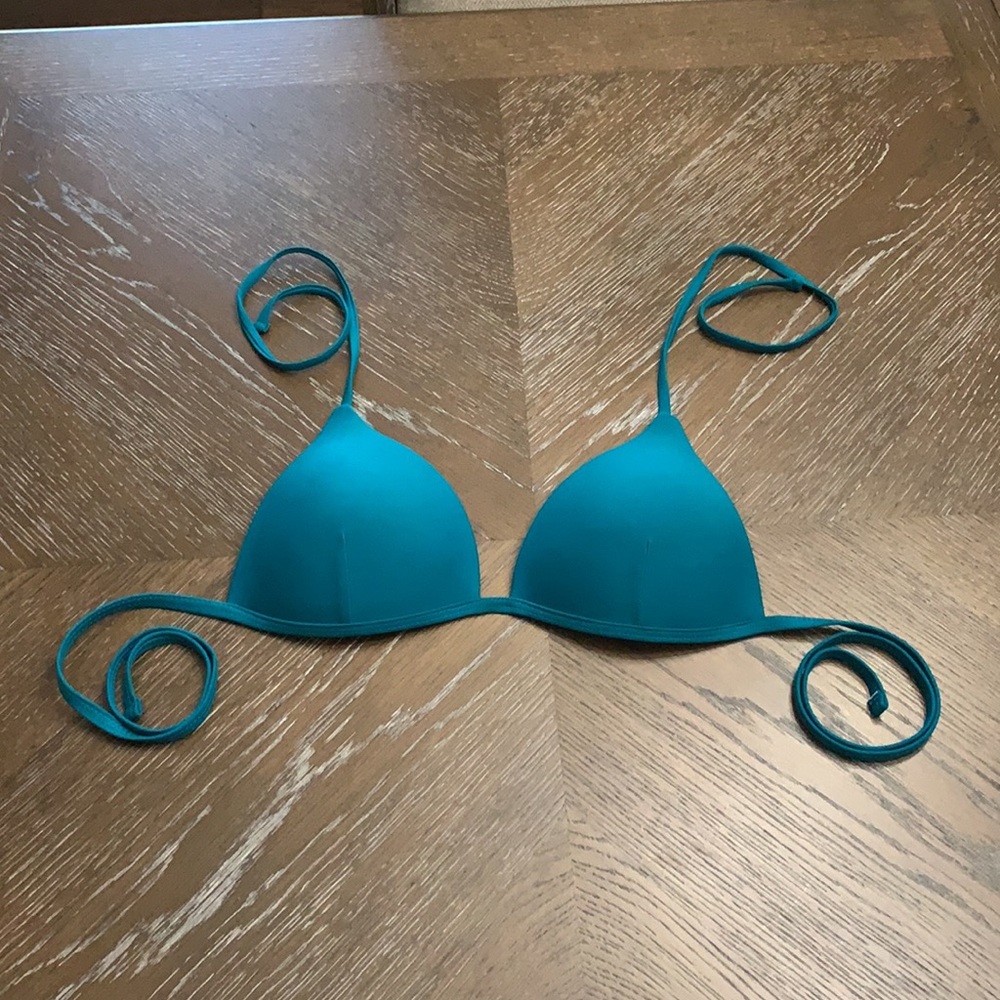 SHEIN teal triangle bikini 2 piece set swimsuit - Picture 9 of 17